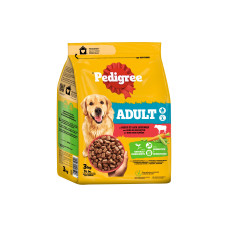 Pedigree Trockenfutter Adult Rind und Gemüse, 3 kg