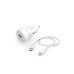 Hama Autoladegerät Car Charger Lightning 20 W Weiss