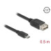 Delock USB 2.0-Kabel EASY-USB USB A - Micro-USB B 0.5 m