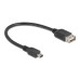 Delock USB 2.0-Kabel EASY-USB USB A - Mini-USB B 0.2 m