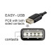 Delock USB 2.0-Kabel EASY-USB USB C - USB A 0.2 m