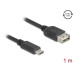 Delock USB 2.0-Kabel EASY-USB USB C - USB A 1 m