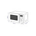 Berger Lanz Mikrowelle mit Grill MW20P62 Schwarz