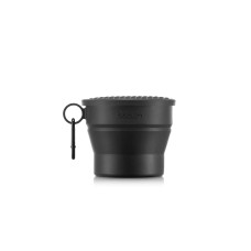 Bodum Faltbarer Becher mit Deckel und Karabinerhaken Bistro 0.3 l