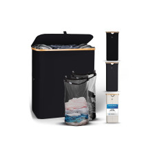 Hennez Wäschekorb  Adrian 140 l, Schwarz