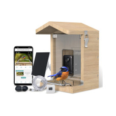 Sanilu Vogelfutterhaus mit Kamera mit Solarpanel