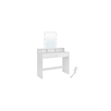 VASAGLE Schminktisch 100 x 40 x 145 cm, Weiss