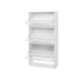 VASAGLE Schuhschrank  mit 3 Klappen aus Spanplatte, Weiss