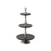 Boltze Etagere Levi, Schwarz/Silber