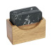 Wenko Glasuntersetzer Atami 10 x 10 cm, 4 Stück, Braun/Schwarz