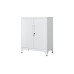 Songmics Metall-Lagerschrank 40 x 80 x 90 cm, Weiss