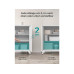 Songmics Metall-Lagerschrank 40 x 80 x 90 cm, Weiss