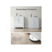 Songmics Metall-Lagerschrank 40 x 80 x 90 cm, Weiss