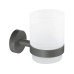 tesa Moon Grey Zahnputzbecherhalter ohne Bohren, grau