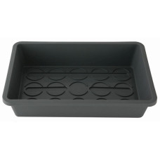 Blumen Saatgutschale Midi, 29 x 19 x 6 cm, Anthrazit