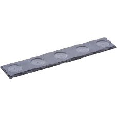 balthasar Kerzenhalter für 5 Teelichter 7 cm x 36 cm, Schwarz