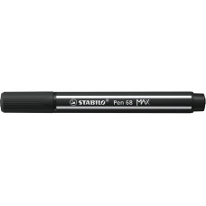 STABILO Filzstift Pen 68 MAX Schwarz, 5 Stück