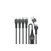 4smarts USB-C/A Multi-Ladekabel 4in2 1.2 m, Schwarz