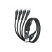 4smarts USB-C/A Multi-Ladekabel 4in2 1.2 m, Schwarz