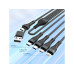 4smarts USB-C/A Multi-Ladekabel 4in2 1.2 m, Schwarz