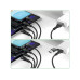 4smarts USB-C/A Multi-Ladekabel 4in2 1.2 m, Schwarz