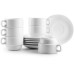 Ibili Tassen + Unterteller-Set 170 ml, 6 Stück, Weiss Ibili Tassen + Unterteller-Set 170 ml, 6 Stück, Weiss
