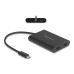Delock Multiadapter USB-C zu 2 x HDMI 4K 60Hz Schwarz Delock Multiadapter USB-C zu 2 x HDMI 4K 60Hz Schwarz