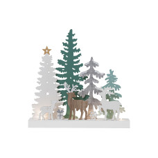 Star Trading Kerzenständer Reinbek Wald 30 cm, Holz Star Trading Kerzenständer Reinbek Wald 30 cm, Holz