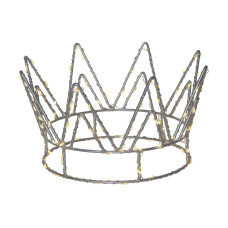 Star Trading Crown, 120 LED, Silber