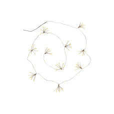 Star Trading LED Lichterkette Dew Drop Flower, 1.4 m, 120 LEDs, Silber
