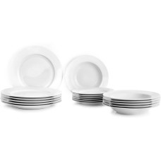 Ibili Teller-Set Castilla 20.3+23.2+27 cm 18 Stück, Weiss Ibili Teller-Set Castilla 20.3+23.2+27 cm 18 Stück, Weiss