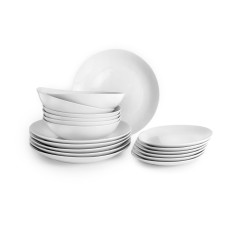Ibili Teller-Set Bolonia 19.1+20.4+27 cm 18 Stück, Weiss Ibili Teller-Set Bolonia 19.1+20.4+27 cm 18 Stück, Weiss