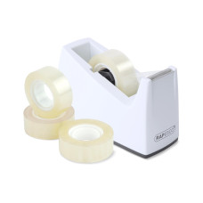 Rapesco 300 Klebebandspender und 4 Klebebandrollen Weiss Rapesco 300 Klebebandspender und 4 Klebebandrollen Weiss