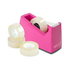 Rapesco 300 Klebebandspender und 4 Klebebandrollen Pink Rapesco 300 Klebebandspender und 4 Klebebandrollen Pink