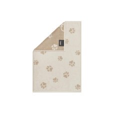 Cawö Gästetuch We Love Dogs Paws, 30 x 50 cm, Beige
