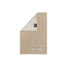Cawö Gästetuch We Love Dogs Companion, 30 x 50 cm, Beige