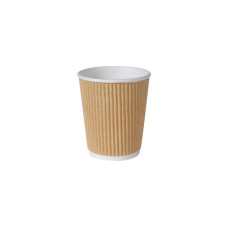BioPak Einwegbecher Triple Wall 24 cl Braun, 25 Stück