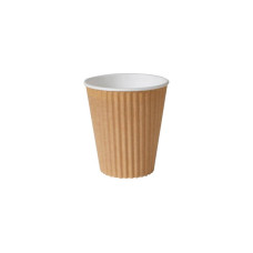 BioPak Einwegbecher Triple Wall 35 cl Braun, 30 Stück