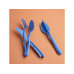 Koziol Besteck-Set to go Klikk 3-teilig, Strong Blue