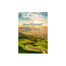 Cart Glückwunschkarte zum Abschied alles Gute A4