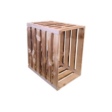 Holz Zollhaus Holzharasse geflammt, 23.3 x 35 x 32 cm