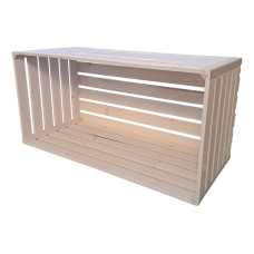 Holz Zollhaus Holzharasse Weiss, 35 x 70 x 32 cm