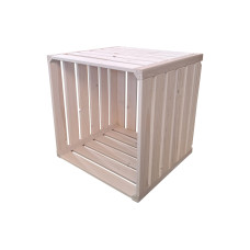 Holz Zollhaus Holzharasse Weiss, 35 x 35 x 32 cm