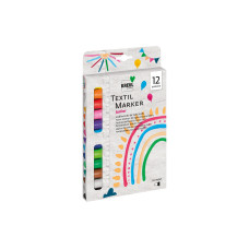 Kreul Textilmarker Medium Junior 12 Stück, Mehrfarbig Kreul Textilmarker Medium Junior 12 Stück, Mehrfarbig