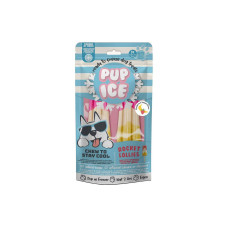 PUP ICE Leckerli Rocket Lollies Erdbeer-Banane, 2 Stück, 90g PUP ICE Leckerli Rocket Lollies Erdbeer-Banane, 2 Stück, 90g