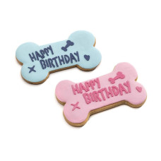 Leopet Happy Birthay Keks Knochen Gr. L, 12.5 x 7.5 x 1 cm, 60g