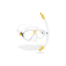 CRESSI Marea + Gamma Schnorchel Combo Clear/Yellow CRESSI Marea + Gamma Schnorchel Combo Clear/Yellow