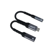 onit Digital-Audio-Adapter Premium USB-C auf 3.5 mm Klinke/USB-C onit Digital-Audio-Adapter Premium USB-C auf 3.5 mm Klinke/USB-C