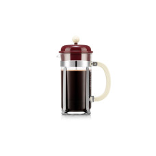 Bodum Kaffeebereiter Caffettiera 8 Tassen, 1 l, Cranberry