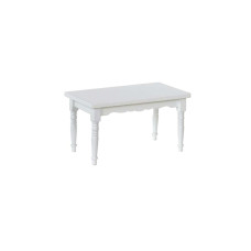 Bottsa Mini-Möbel Esstisch weiss 6.5 cm Bottsa Mini-Möbel Esstisch weiss 6.5 cm